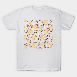 Modern Lemon Pattern, Fruit illustration 5 T-Shirt